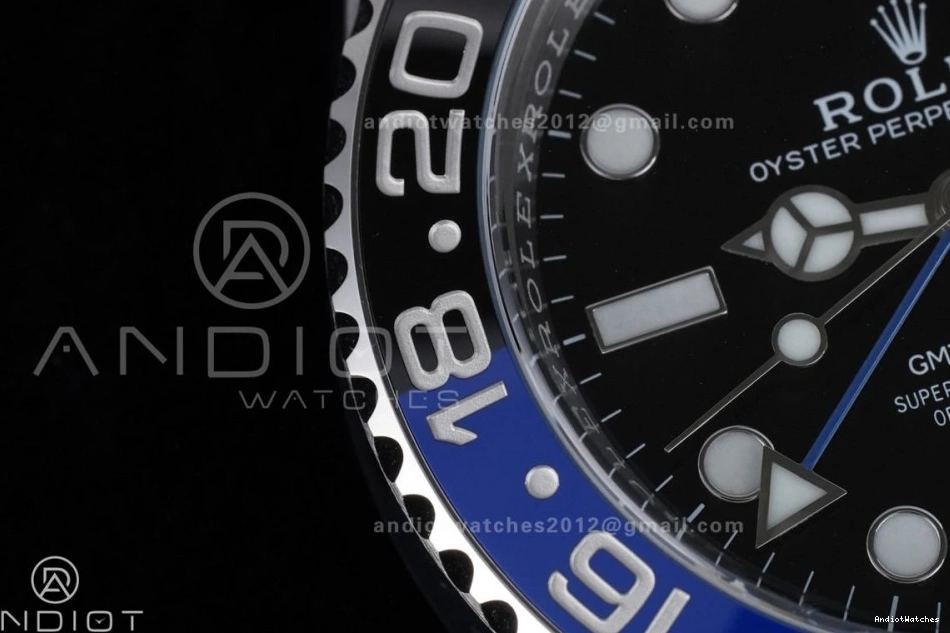 Best New 126710 On Batman Edition GMT ARF 904L V Master II Bracelet BLNR SS Oyster 1:1 851 Sleek SH3285 0801